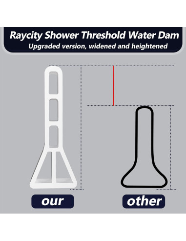 Dique Colapsable de Ducha Raycity 67 cm Blanco