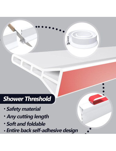 Dique Colapsable de Ducha Raycity 67 cm Blanco