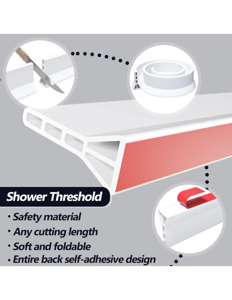 Dique Colapsable de Ducha Raycity 67 cm Blanco
