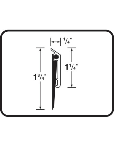 Barrera de Puerta M-D Building 91 cm Aluminio Plata