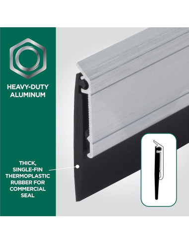 Barrera de Puerta M-D Building 91 cm Aluminio Plata