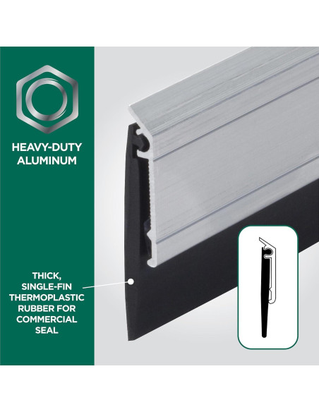 Barrera de Puerta M-D Building 91 cm Aluminio Plata