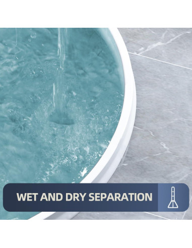 Dique de Ducha Colapsable KYDRAGON 1.6m Blanco 3" Alto