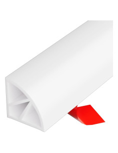 Umbral de Ducha 99 cm Conwang Silicona Flexible Blanco