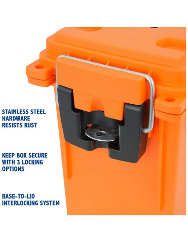 Caja de Almacenamiento Marina Sheffield 12680 Naranja 4.1L