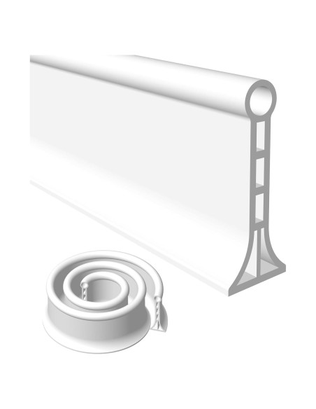 Dam de Ducha SAIKOOWA 99 cm Silicona Blanco Antisalpicaduras