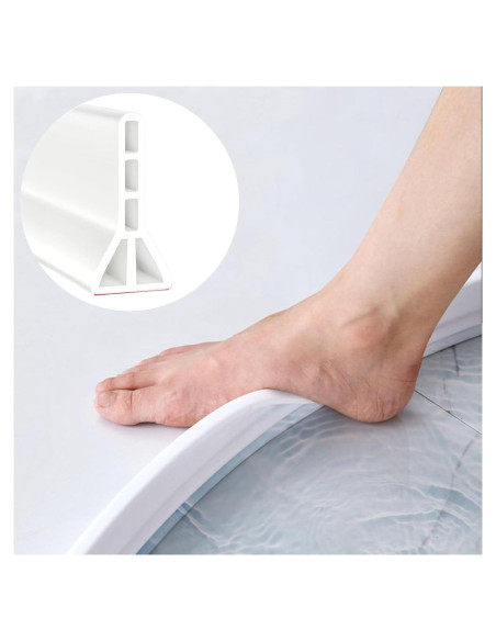 Barrera de Agua Ducha Ronsoile 67" Colapsable 3.8 cm