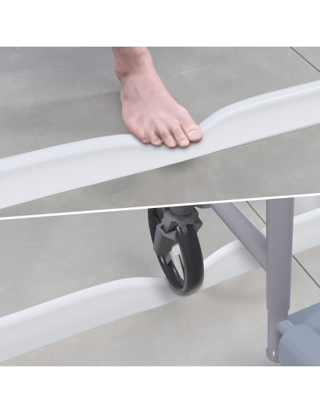 Duzzy Umbral de Ducha Colapsable 170 cm Blanco Accesible