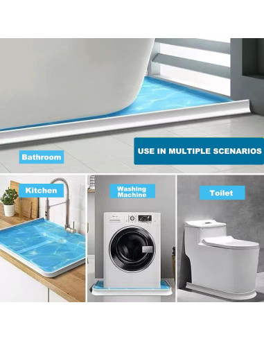 Barrera de Agua Ducha Ronsoile 67" Colapsable 3.8 cm