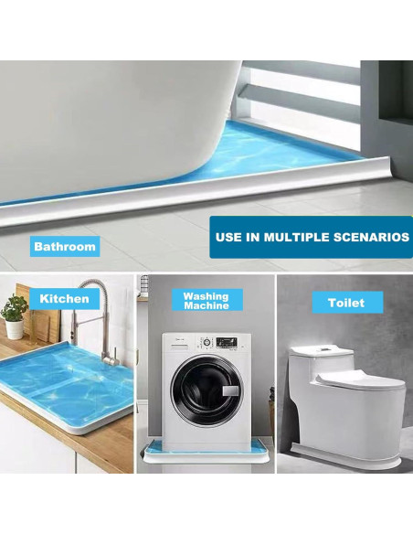 Barrera de Agua Ducha Ronsoile 67" Colapsable 3.8 cm