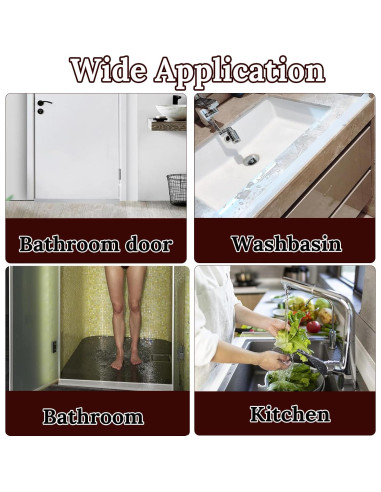 Sello Inferior de Agua QOQOOICE 99cm para Ducha de Vidrio