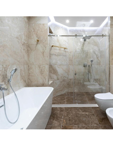 Barrera de Agua Ducha Ronsoile 67" Colapsable 3.8 cm