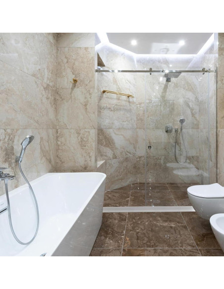 Barrera de Agua Ducha Ronsoile 67" Colapsable 3.8 cm