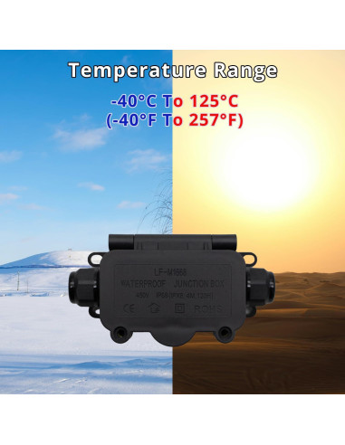 Caja de Conexiones Exterior Impermeable IP68 MAKERELE 2 Vías