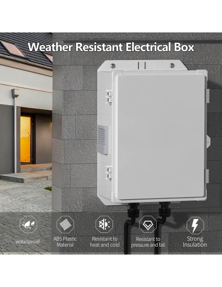 Caja de Conexiones Eléctricas para Exterior 33cm x 23cm