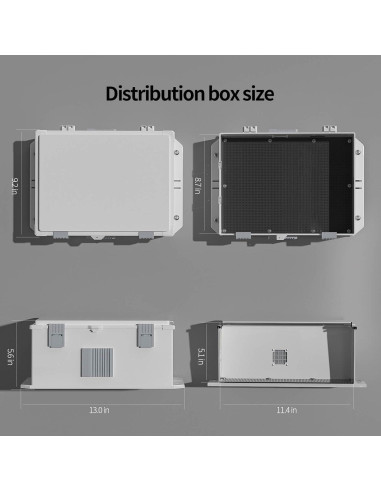 Caja de Conexiones Eléctricas para Exterior 33cm x 23cm