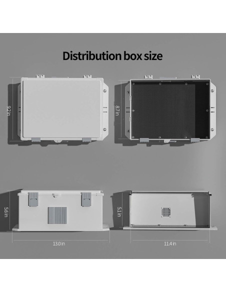 Caja de Conexiones Eléctricas para Exterior 33cm x 23cm
