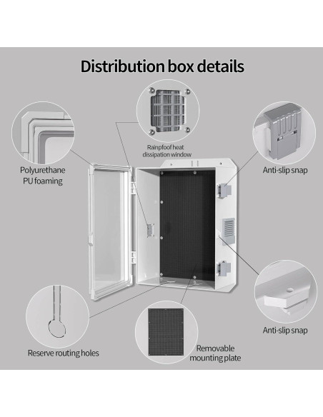 Caja de Conexiones Eléctricas para Exterior 33cm x 23cm