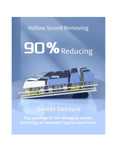 Teclado Mecánico MageGee SKY98 96% RGB Azul Prusiano 2