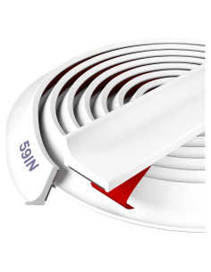 Umbral de Ducha Hzetuu 1.5M Barrera de Agua Silicona Blanca