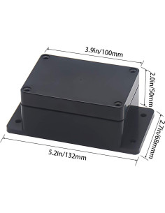 Caja de Conexiones Zulkit IP65 Plástico ABS 100x68x50mm Paquete 2 2