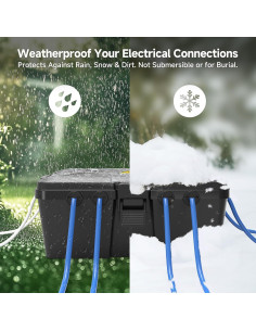 Caja Eléctrica Exterior Impermeable Cable Matters 33x22x13cm 2