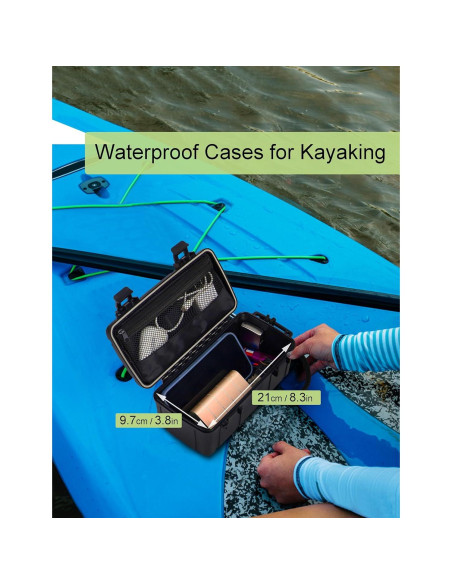 Caja Impermeable YVUDW 7002 con Bolsa de Malla 21x10 cm