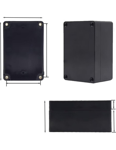 Caja de Proyecto Eléctrica Lhazemu ABS IP65 200x120x75mm