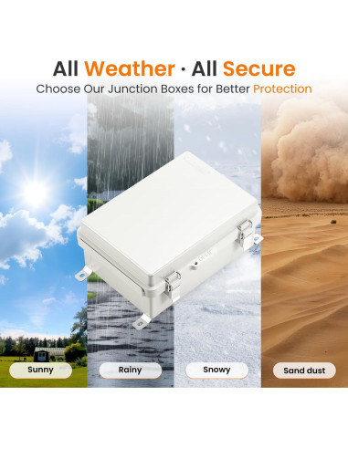 Caja Eléctrica Exterior QILIPSU IP67 290x190x140mm Gris