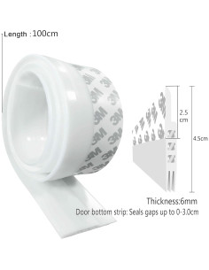 Tapón Aislante de Corrientes de Aire NC 1m Blanco 2