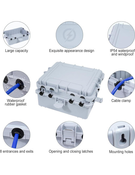 Caja Eléctrica Exterior Impermeable OUTDSPLY 32x23x13 cm Caja Eléctrica Exterior Impermeable OUTDSPLY 32x23x13 cm