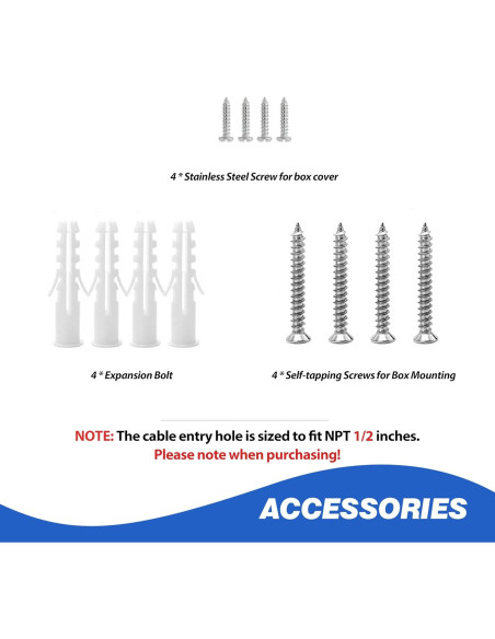 Caja de Conexiones Impermeable TAVONUXT IP65 200x155x80mm