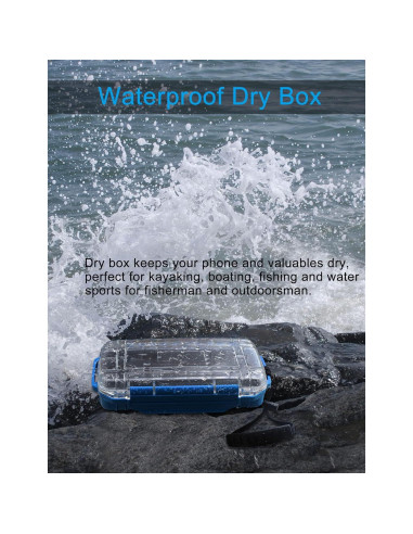 Caja Secadora Impermeable Hlotmeky para Kayak y Barco 22.9x12.7cm