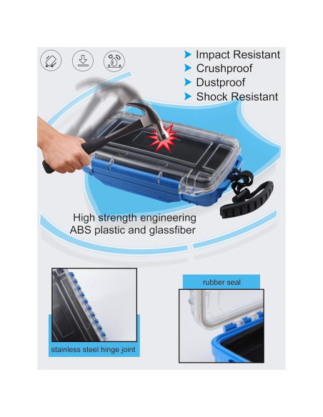 Caja Secadora Impermeable Hlotmeky para Kayak y Barco 22.9x12.7cm