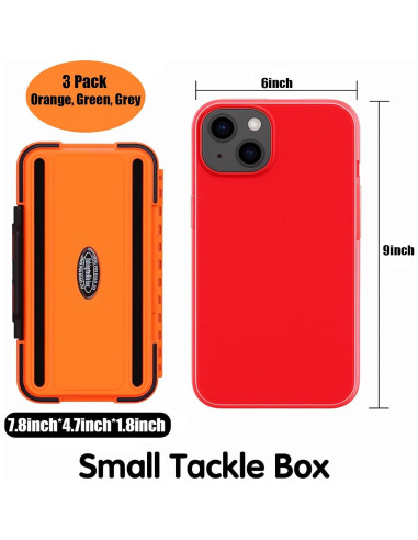 Caja de Pesca Impermeable SHANDERBAR 3 Paquetes 19 Divisores