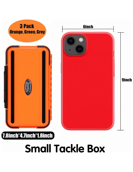 Caja de Pesca Impermeable SHANDERBAR 3 Paquetes 19 Divisores
