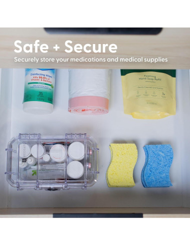 Caja de Almacenamiento de Medicamentos Evergreen MedSafe 24cm
