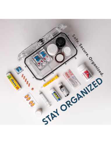 Caja de Almacenamiento de Medicamentos Evergreen MedSafe 24cm