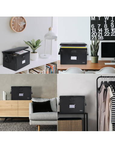 Caja de Documentos a Prueba de Fuego DEEGO 10.5L Negra