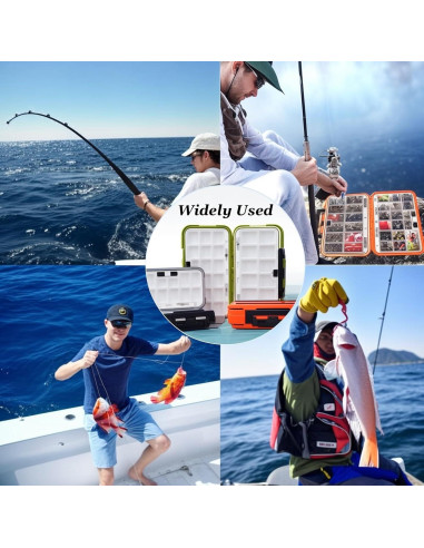 Caja de Pesca Impermeable SHANDERBAR 3 Paquetes 19 Divisores