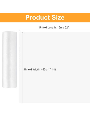 Tela Plástica 2 Rollos uxcell 4,27 x 15,85 m Impermeable