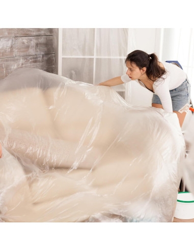 Tela Plástica 2 Rollos uxcell 4,27 x 15,85 m Impermeable