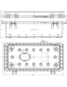 Caja de Conexiones Impermeable AIRTAK IP67 200x100x70mm 2