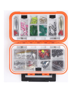 Caja de pesca LESOVI a prueba de agua 16 compartimentos 2