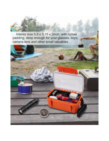 Caja Secadora Impermeable Hlotmeky Naranja 17x12x9 cm