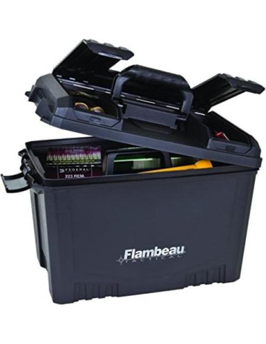 Caja Seca Flambeau 6418DT 45,72 cm Negra Resistente Agua