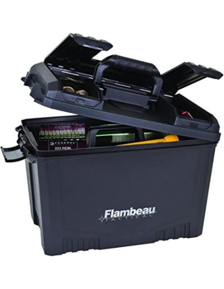 Caja Seca Flambeau 6418DT 45,72 cm Negra Resistente Agua