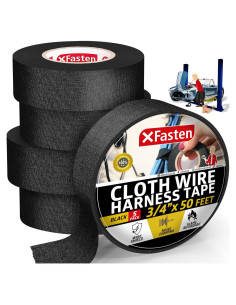 Cinta de Arnés de Alambre XFasten 2 cm x 15 m (5-Pack) Alta Temp