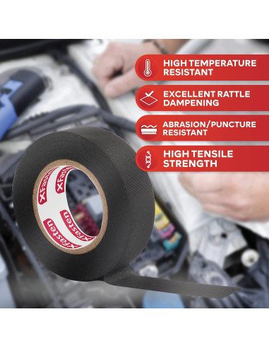 Cinta de Arnés de Alambre XFasten 2 cm x 15 m (5-Pack) Alta Temp