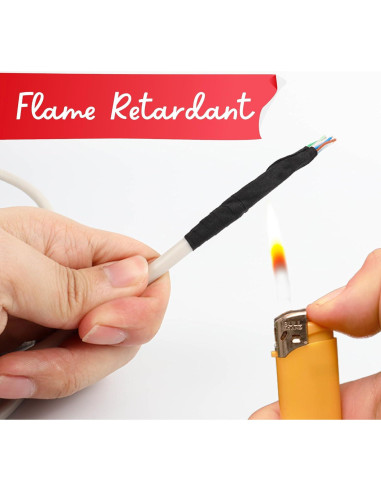 Cinta de Arnés de Alambre XFasten 2 cm x 15 m (5-Pack) Alta Temp